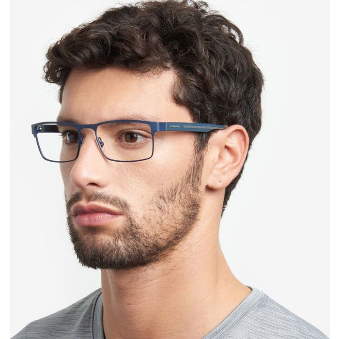 Carrera 8884, Matte Blue Grey/Clear Lenses