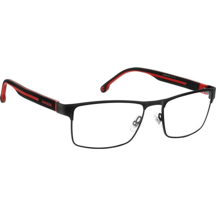 Carrera 8884, Matte Black Red/Clear Lenses