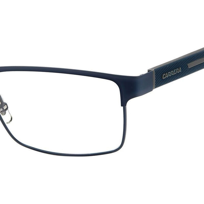 Carrera 8884, Matte Blue Grey/Clear Lenses