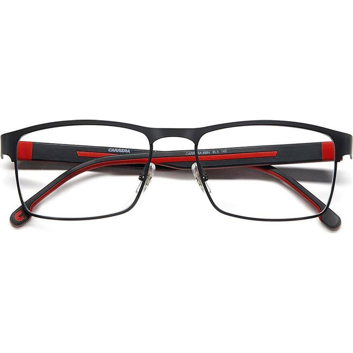Carrera 8884, Matte Black Red/Clear Lenses