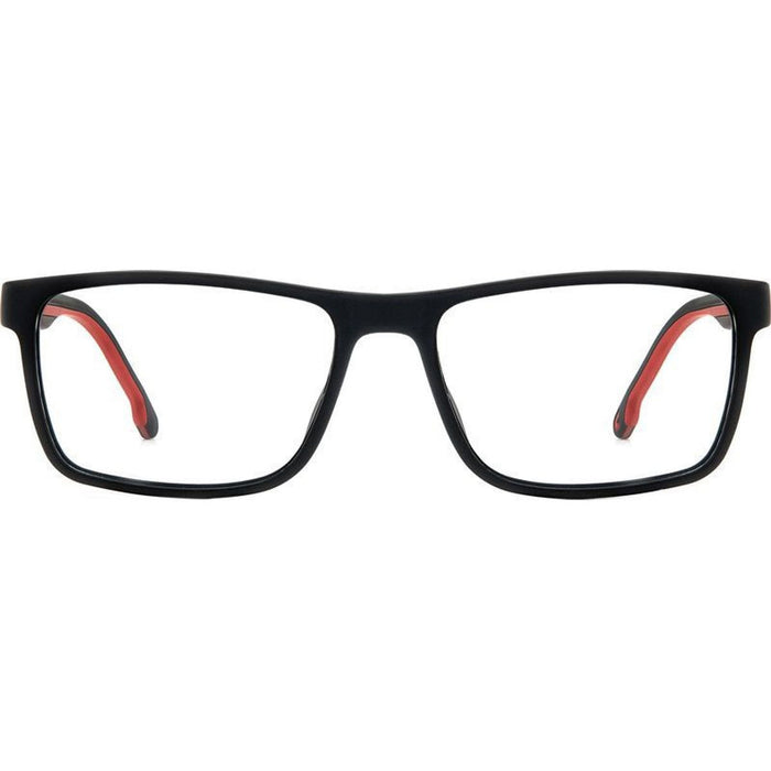 Carrera 8885, Matte Black Red/Clear Lenses