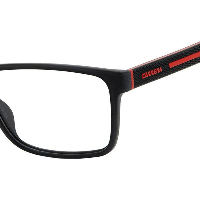 Carrera 8885, Matte Black Red/Clear Lenses
