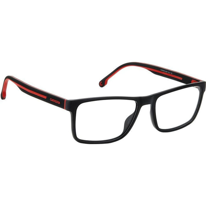 Carrera 8885, Matte Black Red/Clear Lenses