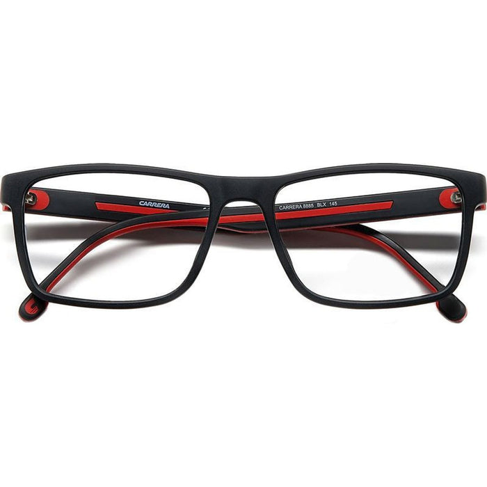 Carrera 8885, Matte Black Red/Clear Lenses
