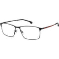 Carrera 8896, Matte Black Red/Clear Lenses