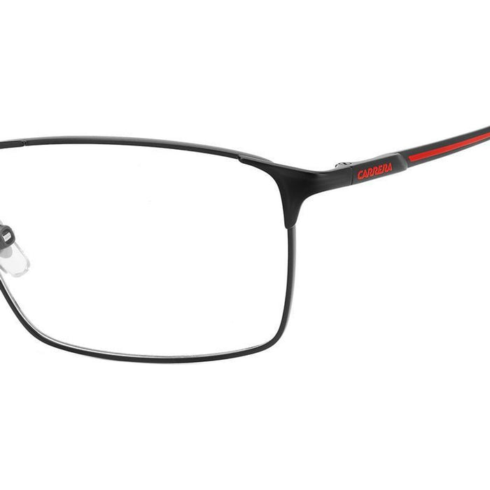 Carrera 8896, Matte Black Red/Clear Lenses