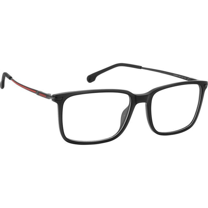 Carrera 8897, Matte Black Red/Clear Lenses