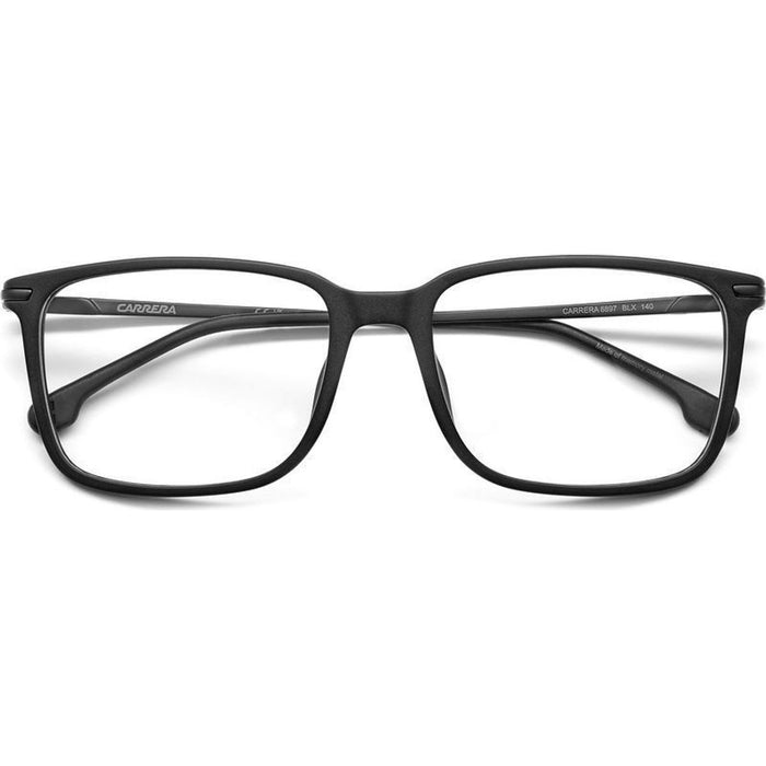 Carrera 8897, Matte Black Red/Clear Lenses