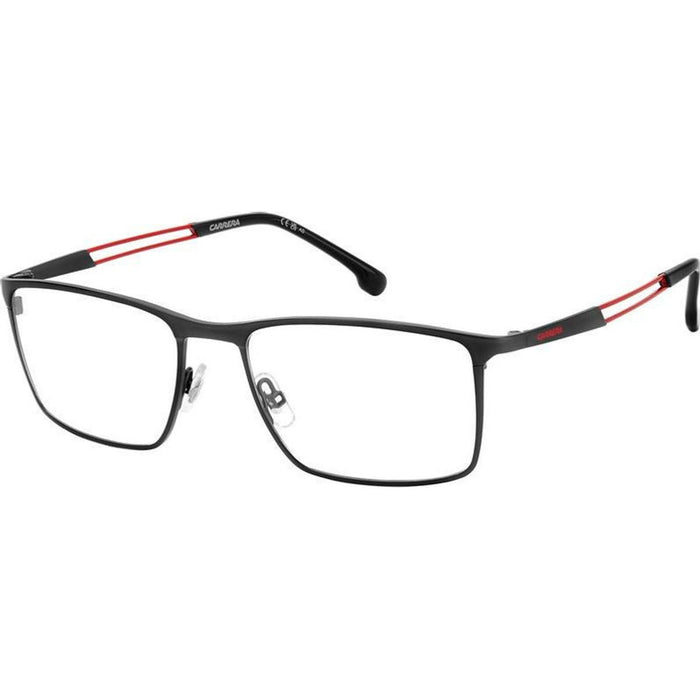 Carrera 8898, Matte Black Red/Clear Lenses