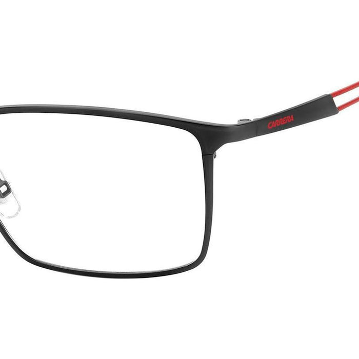 Carrera 8898, Matte Black Red/Clear Lenses