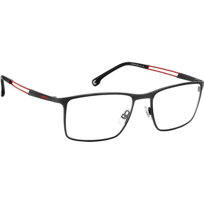 Carrera 8898, Matte Black Red/Clear Lenses