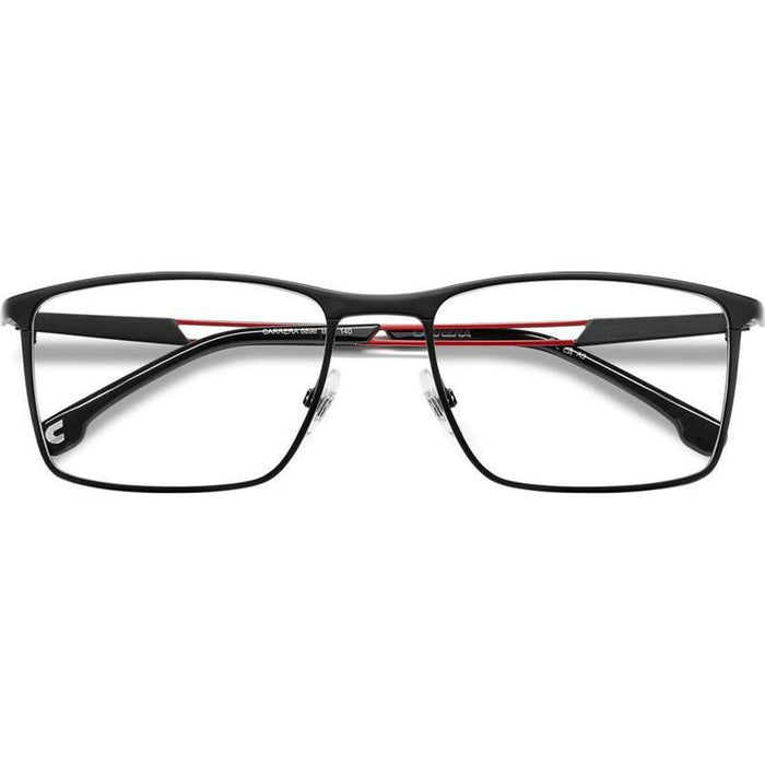 Carrera 8898, Matte Black Red/Clear Lenses