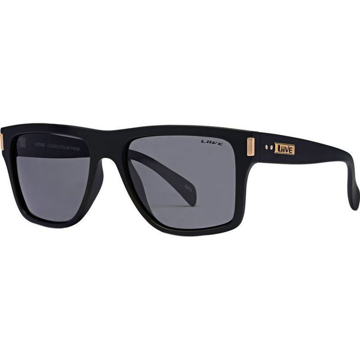 Casino, Matte Black/Grey Polarised Lenses