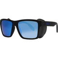 Caspian, Matte Black/Blue Mirror Polarised Glass Lenses
