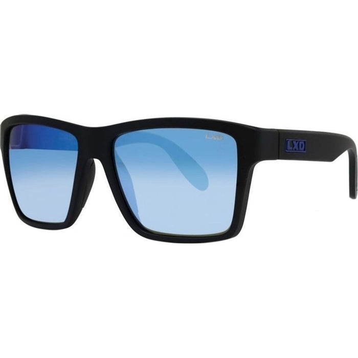 Caspian, Matte Black/Blue Mirror Polarised Glass Lenses