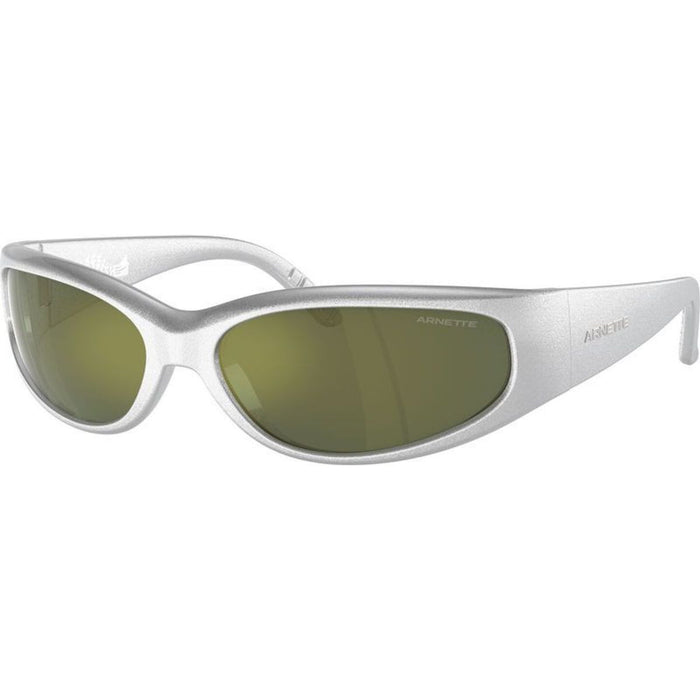 Catfish AN4302, Metallic Silver/Dark Green Petrol Mirror Lenses 62 Eye Size