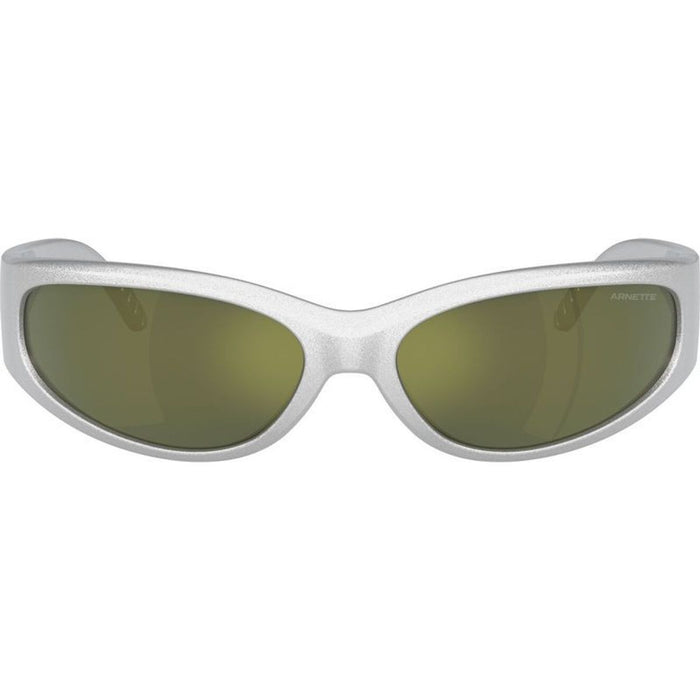 Catfish AN4302, Metallic Silver/Dark Green Petrol Mirror Lenses 62 Eye Size