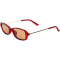 Caysee, Transparent Cherry/Brown Lenses