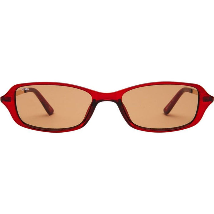 Caysee, Transparent Cherry/Brown Lenses