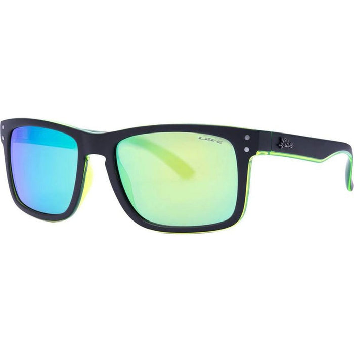 Cheap Thrill, Matte Black and Lime/Green Mirror Lenses