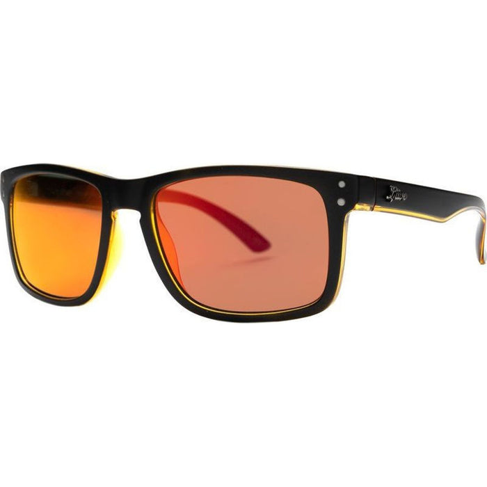 Cheap Thrill, Matte Black and Orange/Orange Mirror Lenses
