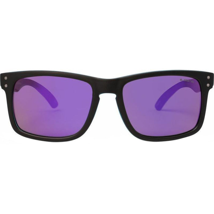 Cheap Thrill, Matte Black and Sky/Violet Mirror Lenses