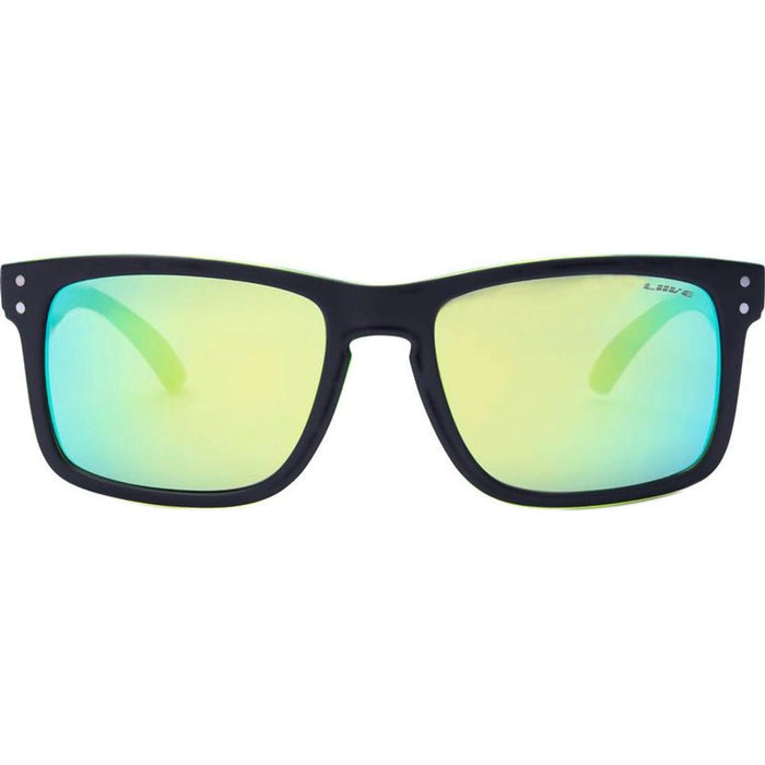 Cheap Thrill, Matte Black and Lime/Green Mirror Lenses
