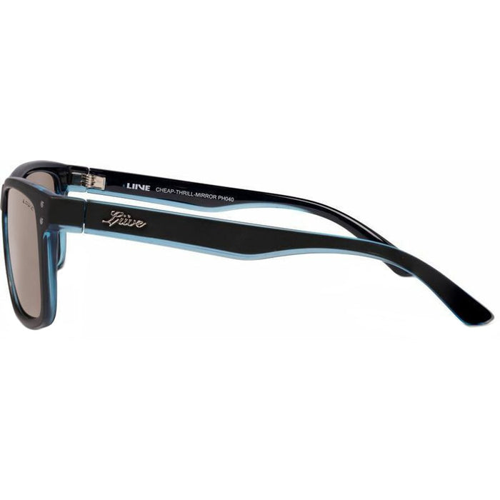 Cheap Thrill, Matte Black and Sky/Violet Mirror Lenses