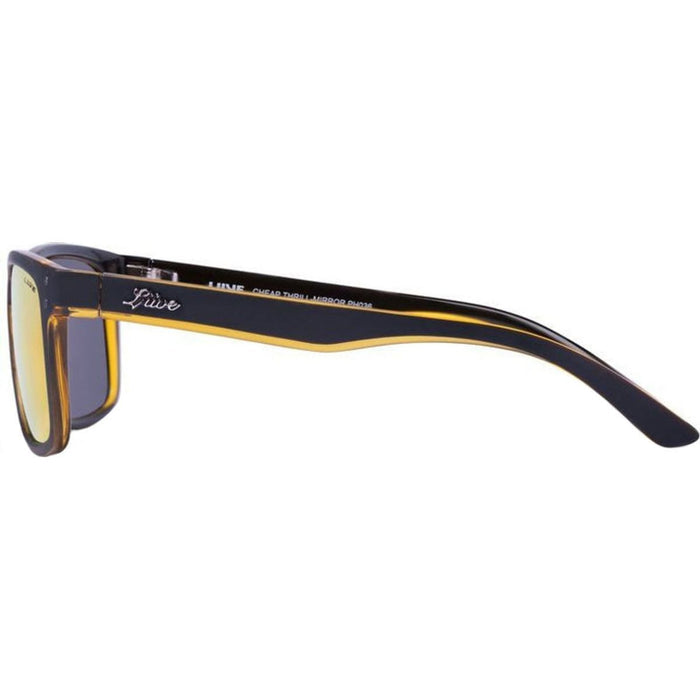 Cheap Thrill, Matte Black and Orange/Orange Mirror Lenses