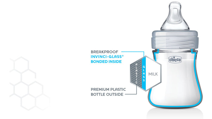 Chicco Duo Hybrid Baby Bottle 2- Pack