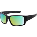 Chill, Satin Black/Green Fusion Mirror Polarised Lenses