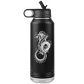 Chinese Art Dragon, 32oz Insulated Water Bottle, Multi Colors, Laser Etched, Shipping Included