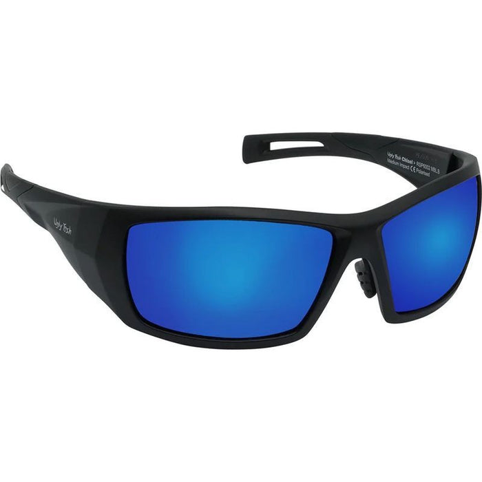 Chisel Safety RS6002, Matte Black/Blue Mirror Polarised Lenses