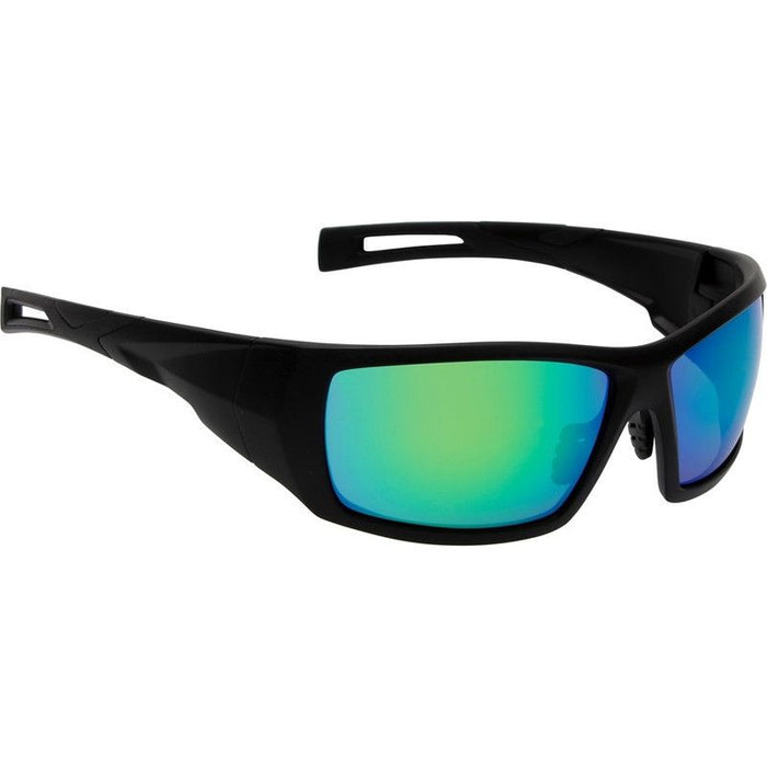 Chisel Safety RS6002, Matte Black/Green Mirror Lenses