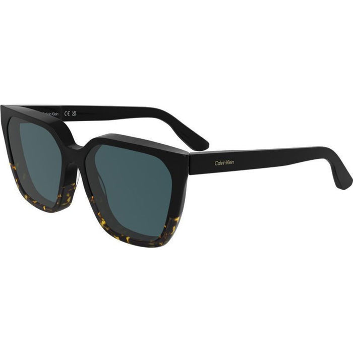 CK25500S, Black Havana/Petrol Blue Lenses