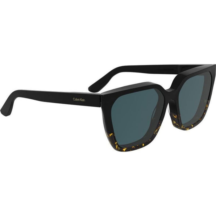 CK25500S, Black Havana/Petrol Blue Lenses