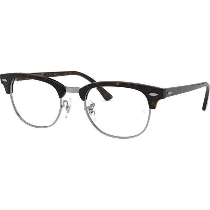 Clubmaster RX5154, Dark Havana/Clear Lenses