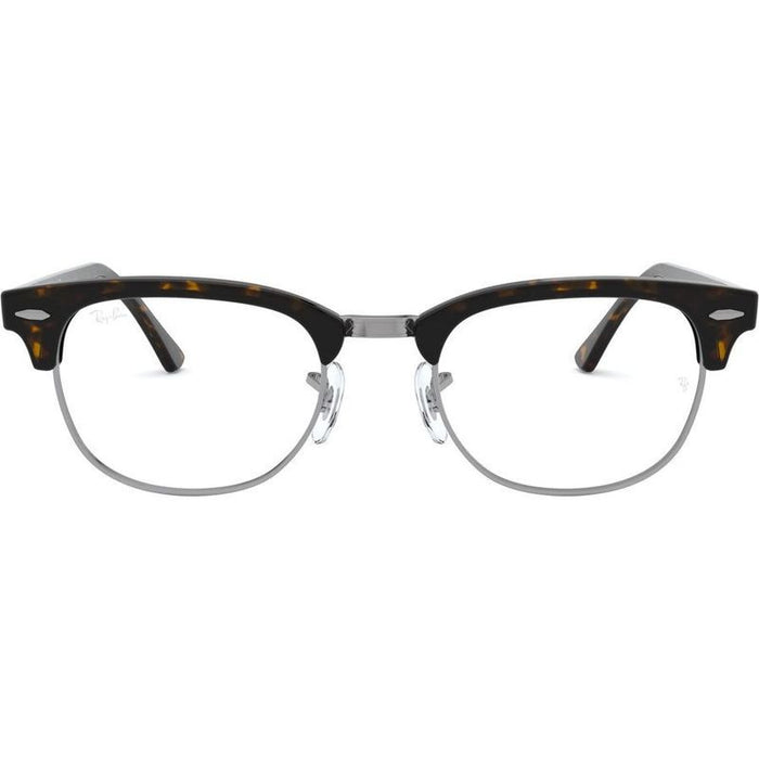 Clubmaster RX5154, Dark Havana/Clear Lenses