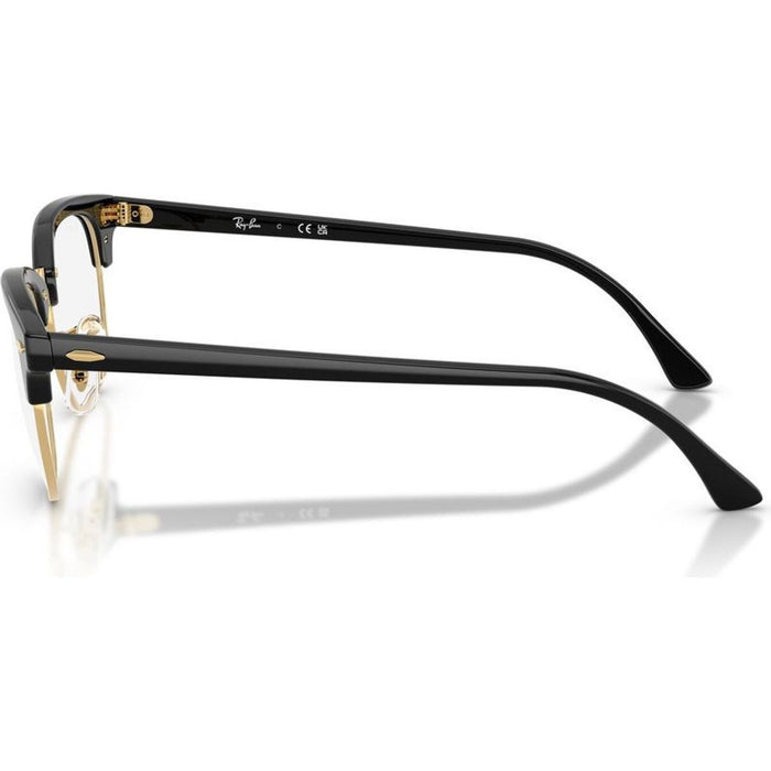 Clubmaster RX5154, Black and Gold/Clear Lenses