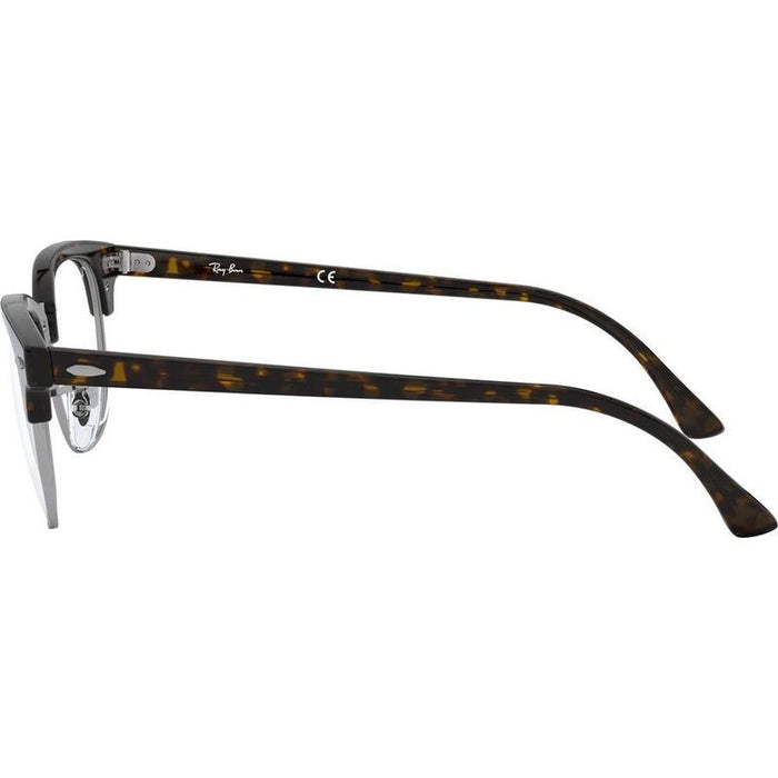Clubmaster RX5154, Dark Havana/Clear Lenses