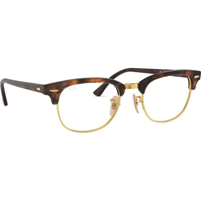Clubmaster RX5154, Red Havana/Clear Lenses