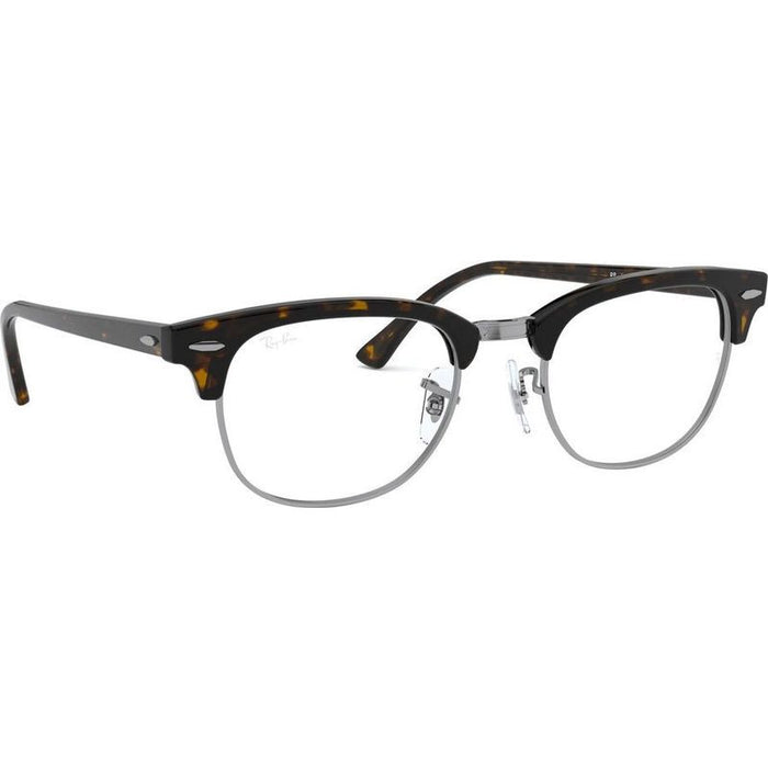 Clubmaster RX5154, Dark Havana/Clear Lenses