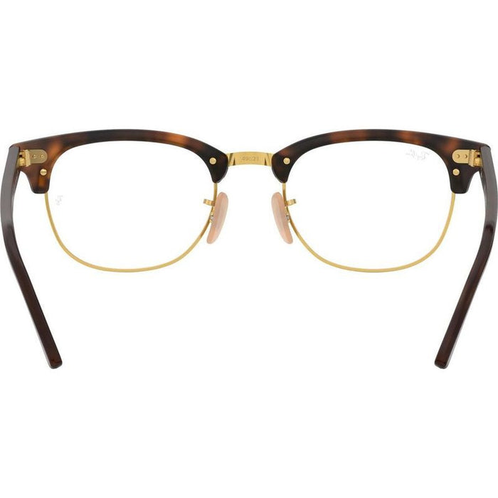 Clubmaster RX5154, Red Havana/Clear Lenses