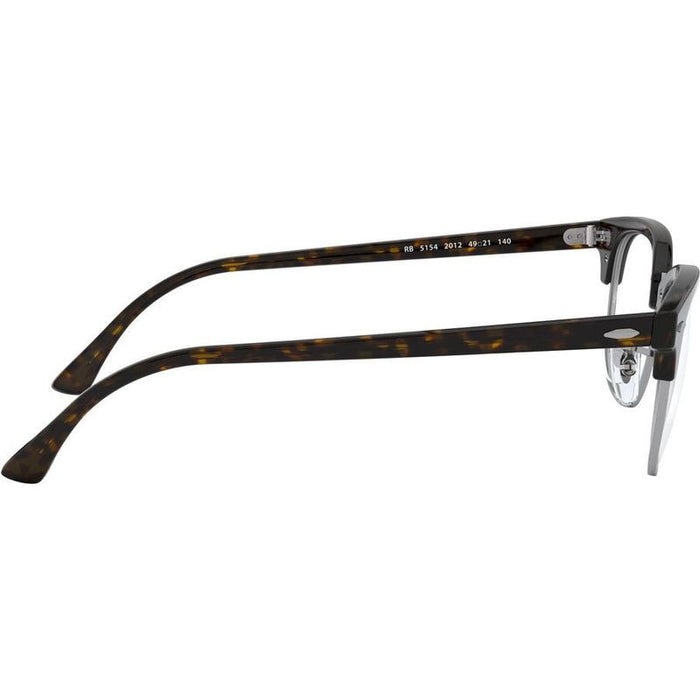 Clubmaster RX5154, Dark Havana/Clear Lenses