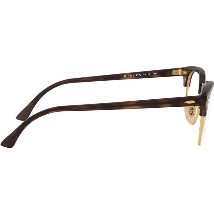 Clubmaster RX5154, Red Havana/Clear Lenses