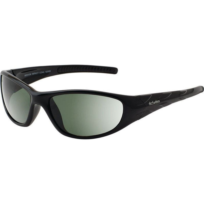 Coal Safety, Shiny Black/Green Polarised Lenses