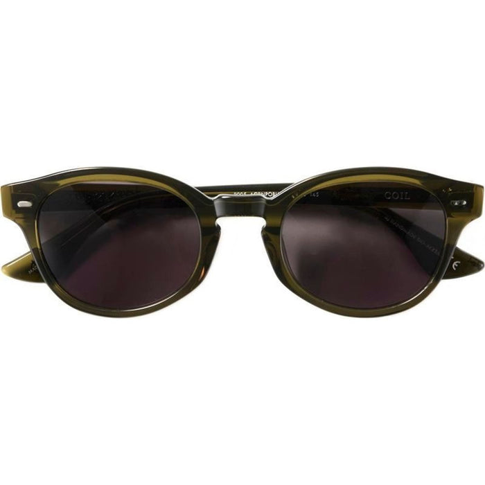 Coil, Polished Army Green/Black Lenses