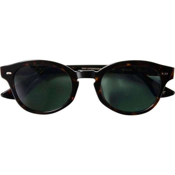 Coil, Polished Dark Tortoise/Green Polarised Lenses