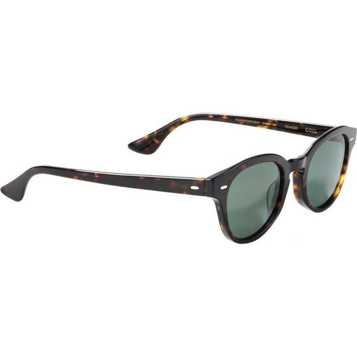 Coil, Polished Dark Tortoise/Green Polarised Lenses