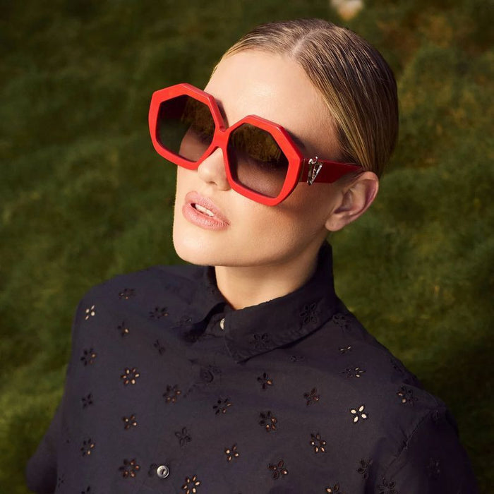 Colosseum, Red with Gold Metal/Black Gradient Lenses